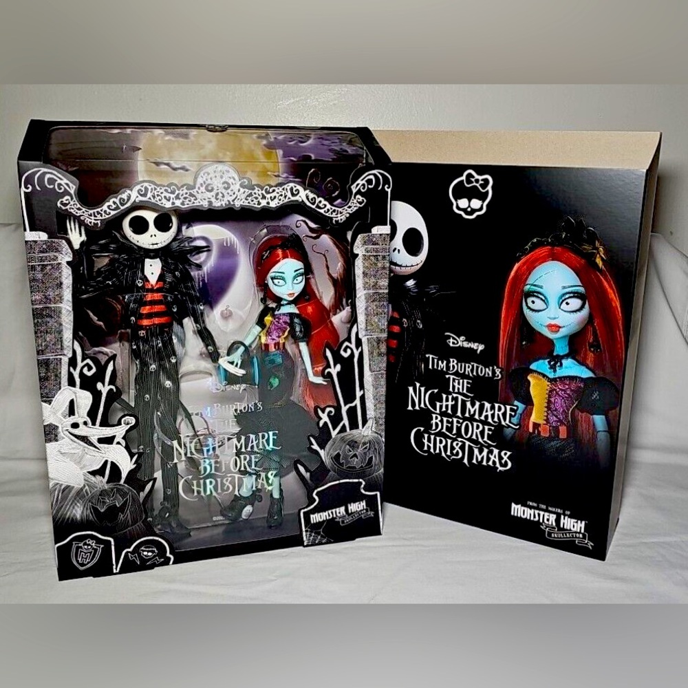 SOLD Jack and Sally skull collector monster high dolls